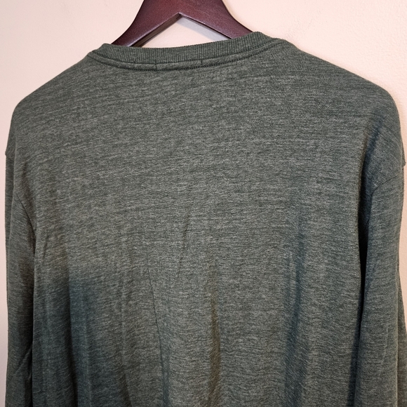 Marine Layer Shirt Green Henley Soft Neutral Comfy Casual Classic Buttons - Picture 4 of 10